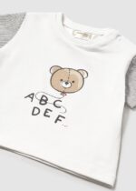 Mayoral Βρεφική Μπλούζα για Αγόρι Λευκό 25-01037-017 - Image 3