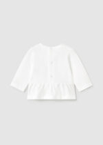 Mayoral Βρεφική Μπλούζα για Κορίτσι Λευκό 25-01071-065 - Image 2