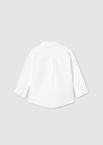 Mayoral Βρεφικό Πουκάμισο Κοντομάνικο για Αγόρι Λευκό 25-01102-026 - Image 2