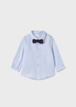 Mayoral Βρεφικό Πουκάμισο Μακρυμάνικο για Αγόρι Μπλε 25-01102-028