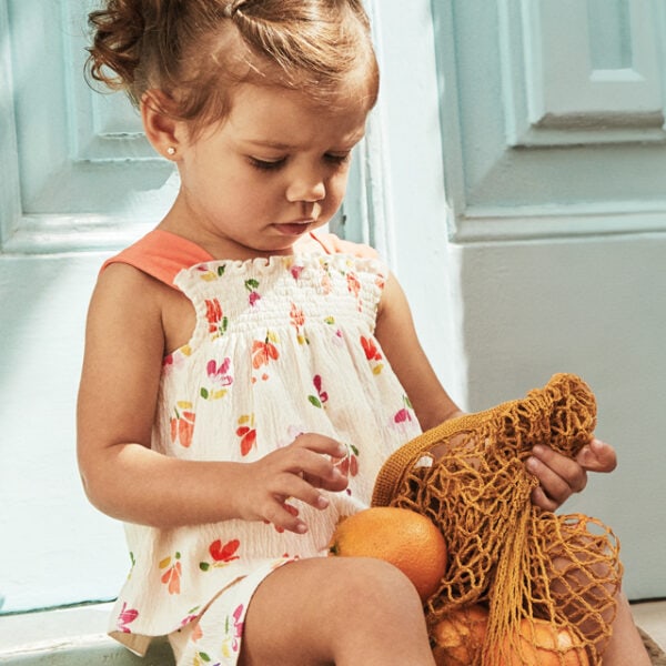 Mayoral Παιδικό Σετ για Κορίτσι Ροδακινί 25-01230-086