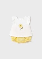 Mayoral Βρεφικό Σετ για Κορίτσι Κίτρινο 25-01255-070