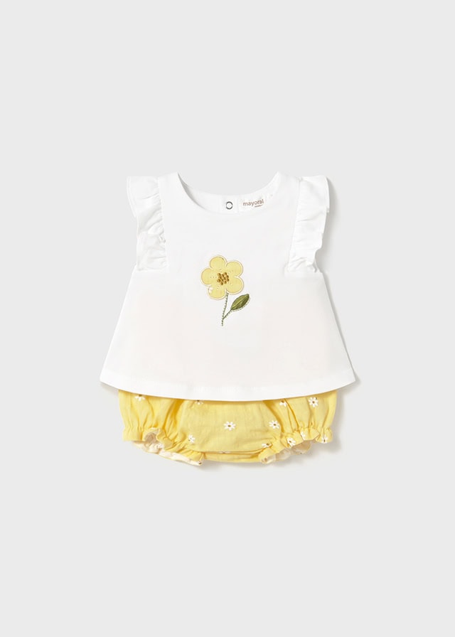 25-01255-070-L-4 Mayoral Βρεφικό Σετ για Κορίτσι Κίτρινο 25-01255-070 - Image 1