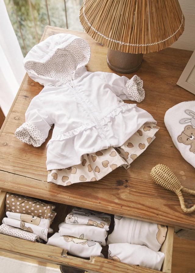 25-01479-078-L-2 Mayoral Βρεφικό Αντιανεμικό για Κορίτσι Λευκό 25-01479-078 - Image 1