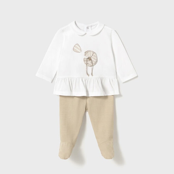 Mayoral Βρεφικό Σετ για Κορίτσι Μπεζ 25-01586-090