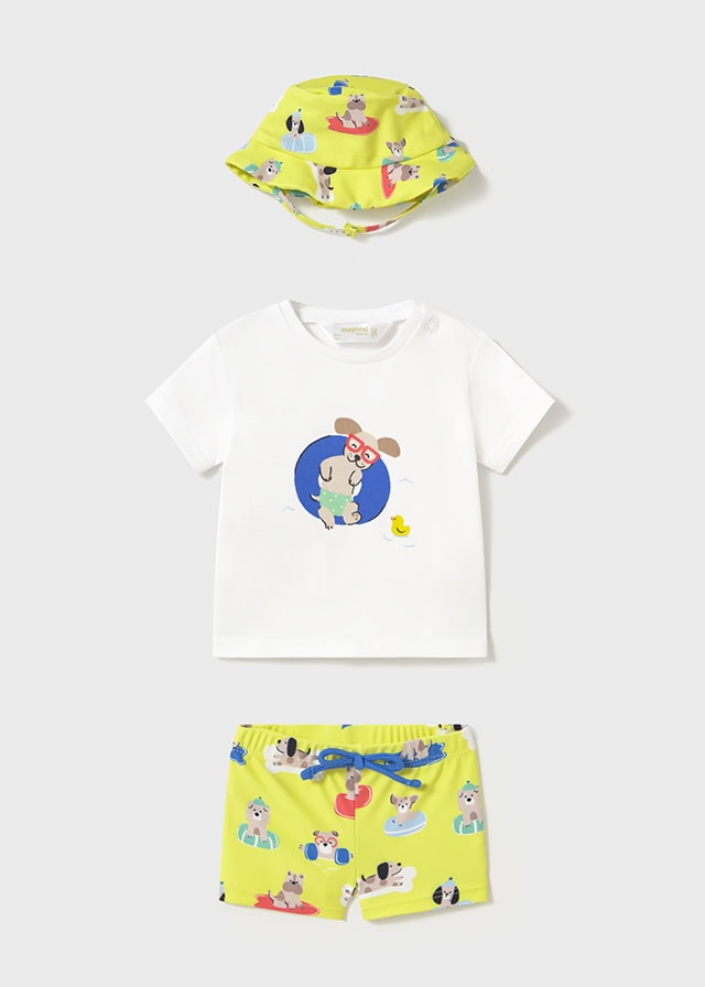 25-01618-073-L-4 Mayoral Βρεφικό Μαγιό για Αγόρι Πράσινο 25-01618-073 - Image 1