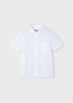 Mayoral Παιδικό Πουκάμισο Κοντομάνικο για Αγόρι Λευκό 25-03112-078