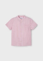 Mayoral Παιδικό Πουκάμισο Κοντομάνικο για Αγόρι Ροζ 25-03113-020