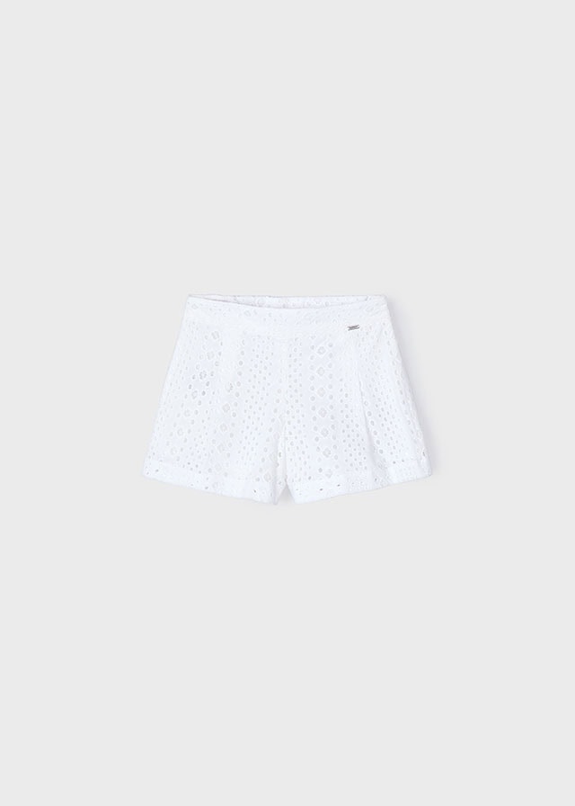 25-03285-079-L-4 Mayoral Παιδικό Σορτς για Κορίτσι Λευκό 25-03285-079 - Image 1