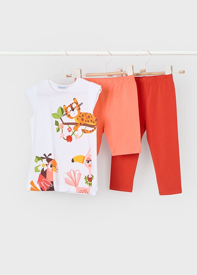 25-03712-078-L-4 Mayoral Παιδικό Σετ για Κορίτσι Ροδακινί 25-03712-078 - Image 1