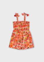 Mayoral Παιδικό Ολόσωμο Σορτς για Κορίτσι Πορτοκαλί 25-03877-010