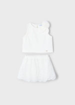 Mayoral Παιδικό Σετ για Κορίτσι Εκρού 25-03966-064 - Image 2