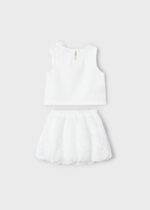 Mayoral Παιδικό Σετ για Κορίτσι Εκρού 25-03966-064 - Image 3