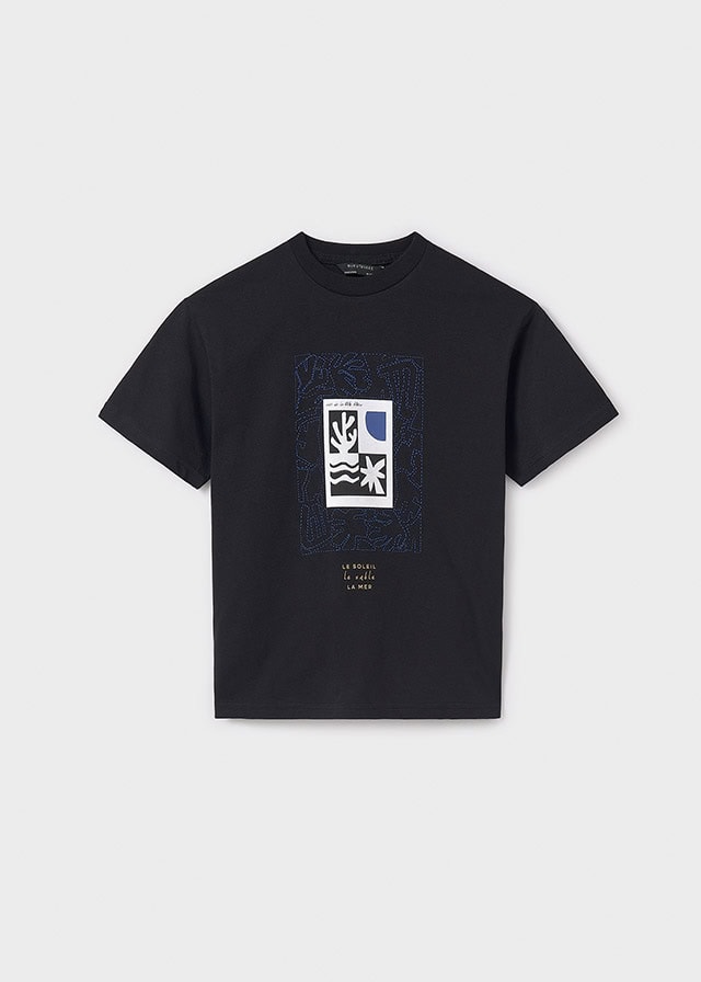 25-06005-089-L-4 Mayoral Παιδική Μπλούζα για Αγόρι Μαύρο 25-06005-089 - Image 1