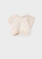 Mayoral Παιδική Μπλούζα για Κορίτσι Μπεζ 25-06042-038 - Image 4