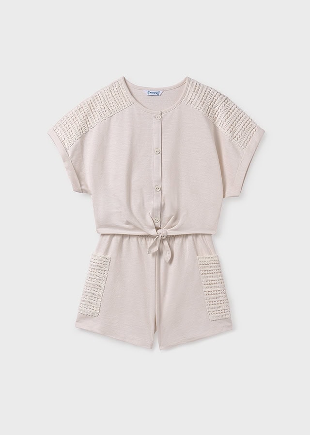 25-06222-076-L-4 Mayoral Παιδικό Σετ για Κορίτσι Μπεζ 25-06222-076 - Image 1