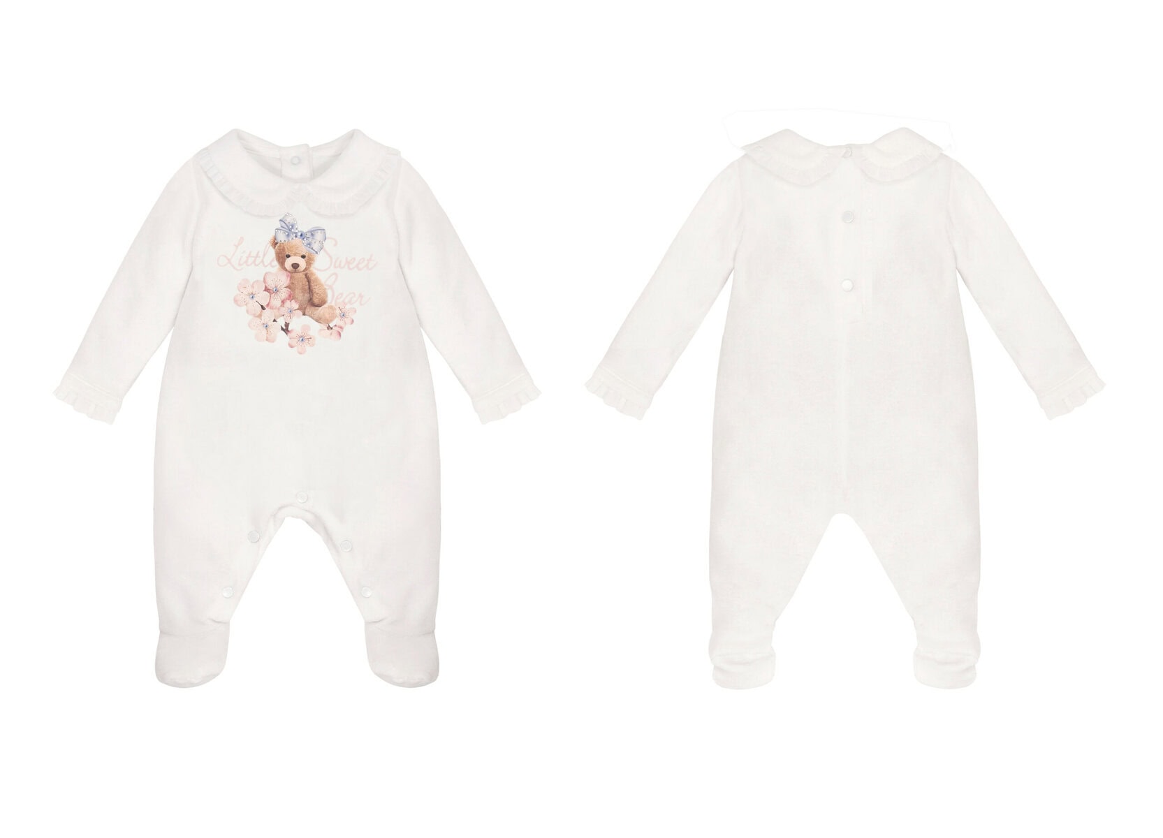 906 Balloon Chic Παιδικό Φορμάκι για Κορίτσι Λευκό 232F0906 - Image 1