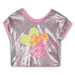 Billieblush Παιδική Μπλούζα για Κορίτσι Ασημί U20879-Z94