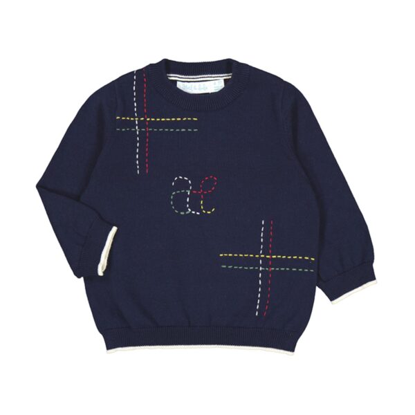 Abel & Lula Βρεφικό Πουλόβερ για Αγόρι Μπλε 13-05835-005