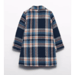 Abel & Lula Παιδικό Παλτό για Κορίτσι Καρό Μπλε 12-05834-003 - Image 2