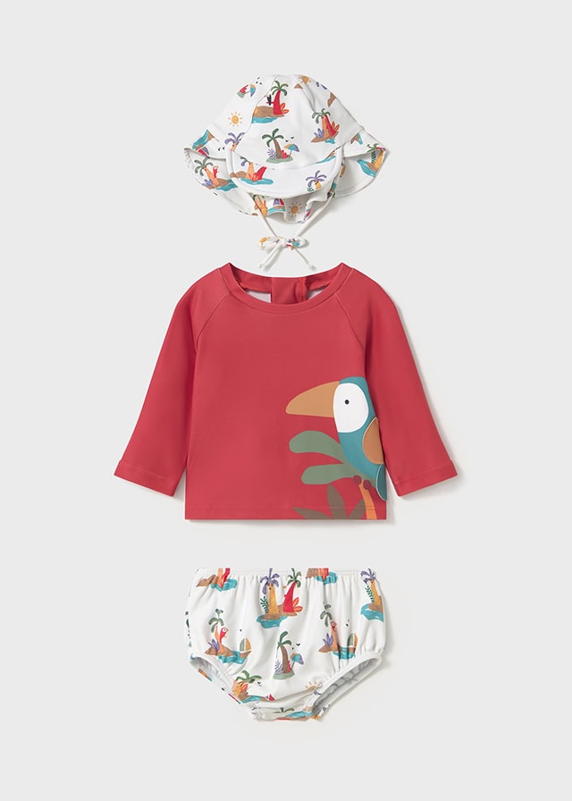 25-01669-049-L-4 Mayoral Βρεφικό Μαγιό για Αγόρι Πορτοκαλί 25-01669-049 - Image 1