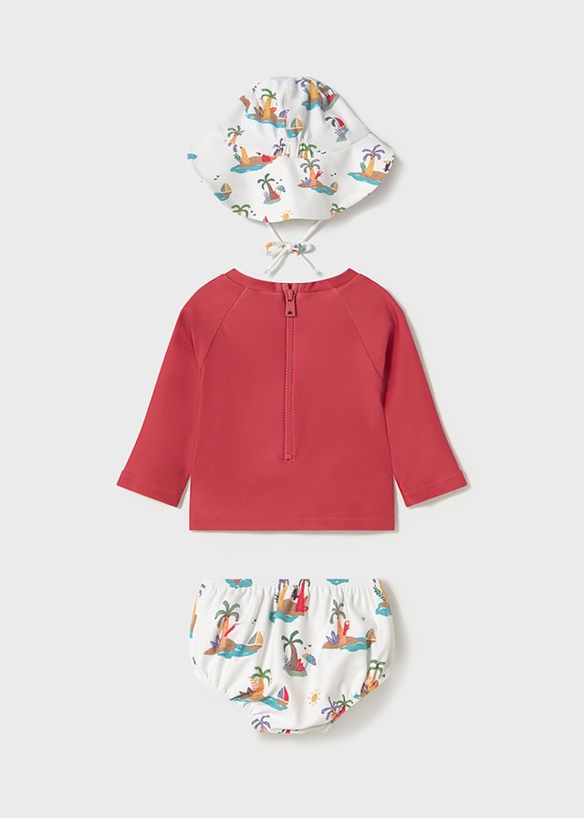 25-01669-049-L-5 Mayoral Βρεφικό Μαγιό για Αγόρι Πορτοκαλί 25-01669-049 - Image 4