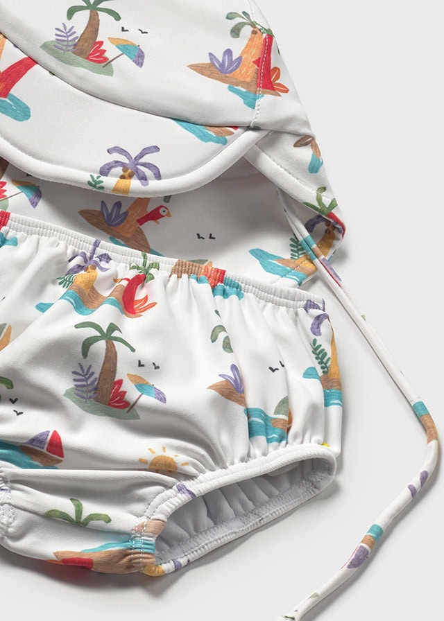 25-01669-049-L-7 Mayoral Βρεφικό Μαγιό για Αγόρι Πορτοκαλί 25-01669-049 - Image 3