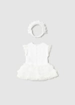 Mayoral Βρεφικό Κορμάκι για Κορίτσι Λευκό 25-01756-071 – Bild 4