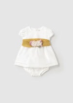 Mayoral Βρεφικό Φόρεμα για Κορίτσι Κρεμ 25-01860-027