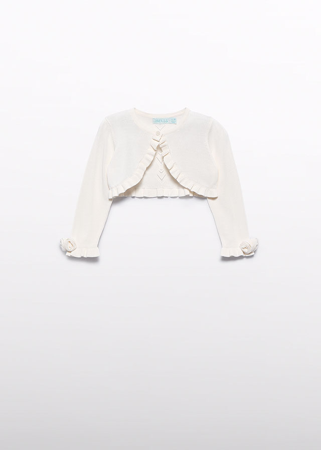 25-05381-012-L-4 Abel & Lula Παιδική Ζακέτα για Κορίτσι Εκρού 25-05381-012 - Image 1