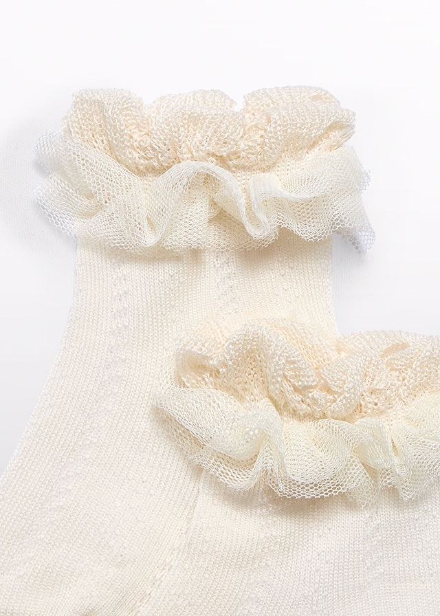 25-05434-018-L-5 Abel & Lula Παιδικές Κάλτσες για Κορίτσι Εκρού 25-05434-018 - Image 2