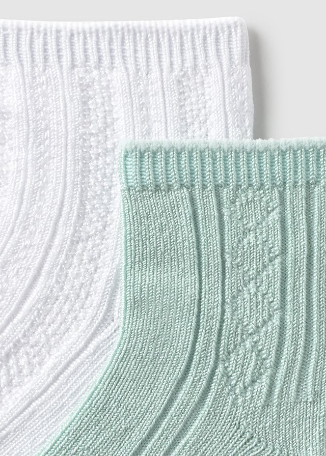 25-09863-021-L-5 Mayoral Βρεφικές Κάλτσες για Αγόρι Λευκό 25-09863-021 - Image 3