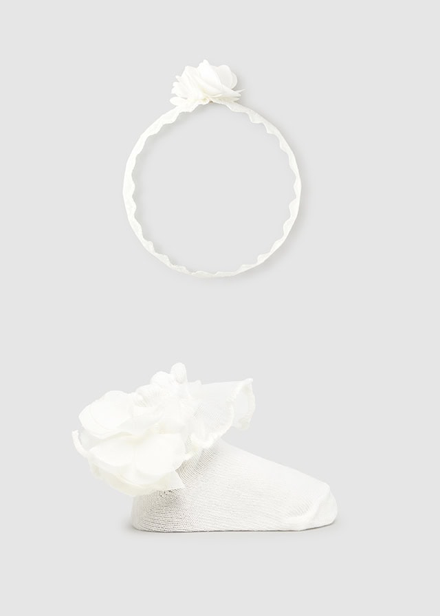 25-09869-054-L-4 Mayoral Βρεφικές Κάλτσες για Κορίτσι Μπεζ 25-09869-054 - Image 1