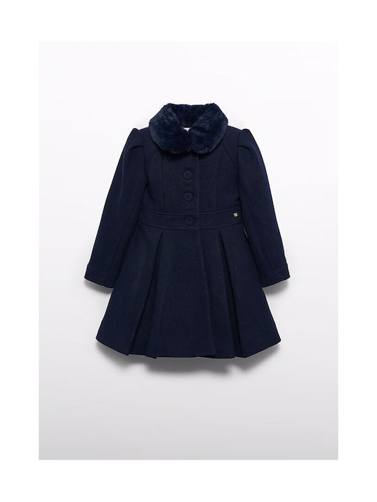 fixedratio_20240827151414_abel_lula_paidiko_palto_nayt_mple_14_05833_010 Abel & Lula Παιδικό Παλτό για Κορίτσι Μπλε 13-05833-010 - Image 1