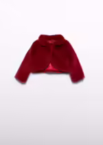 Abel & Lula Παιδικό Παλτό Γουνάκι για Κορίτσι Κόκκινο 14-05815-015