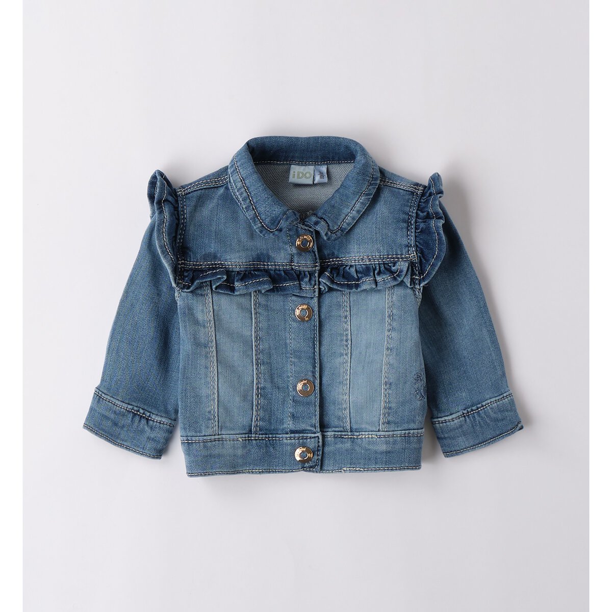 4B131-1 iDo Βρεφικό Τζάκετ για Κορίτσι Τζιν 4B131-7300 - Image 1