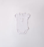 iDo Βρεφικό Κορμάκι για Κορίτσι Λευκό 4B134-0113