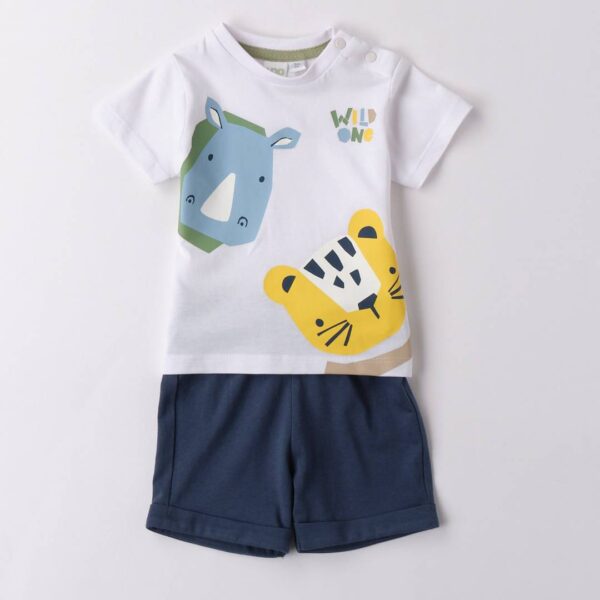 iDo Βρεφικό Σετ για Αγόρι Λευκό 4B152-0113