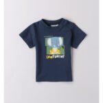 iDo Βρεφική Μπλούζα Κοντομάνικη για Αγόρι Μπλε 4B166-3656