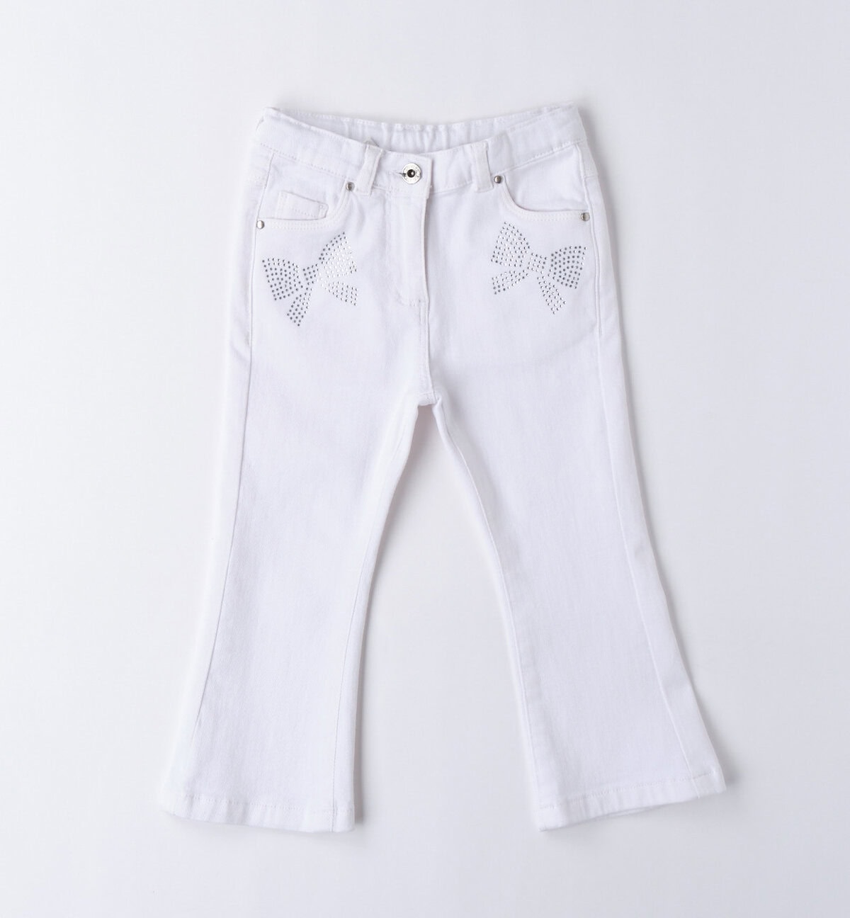 4B372-00-0113~Folded~e-commerce iDo Παιδικό Παντελόνι για Κορίτσι Λευκό 4B372-0113 - Image 1