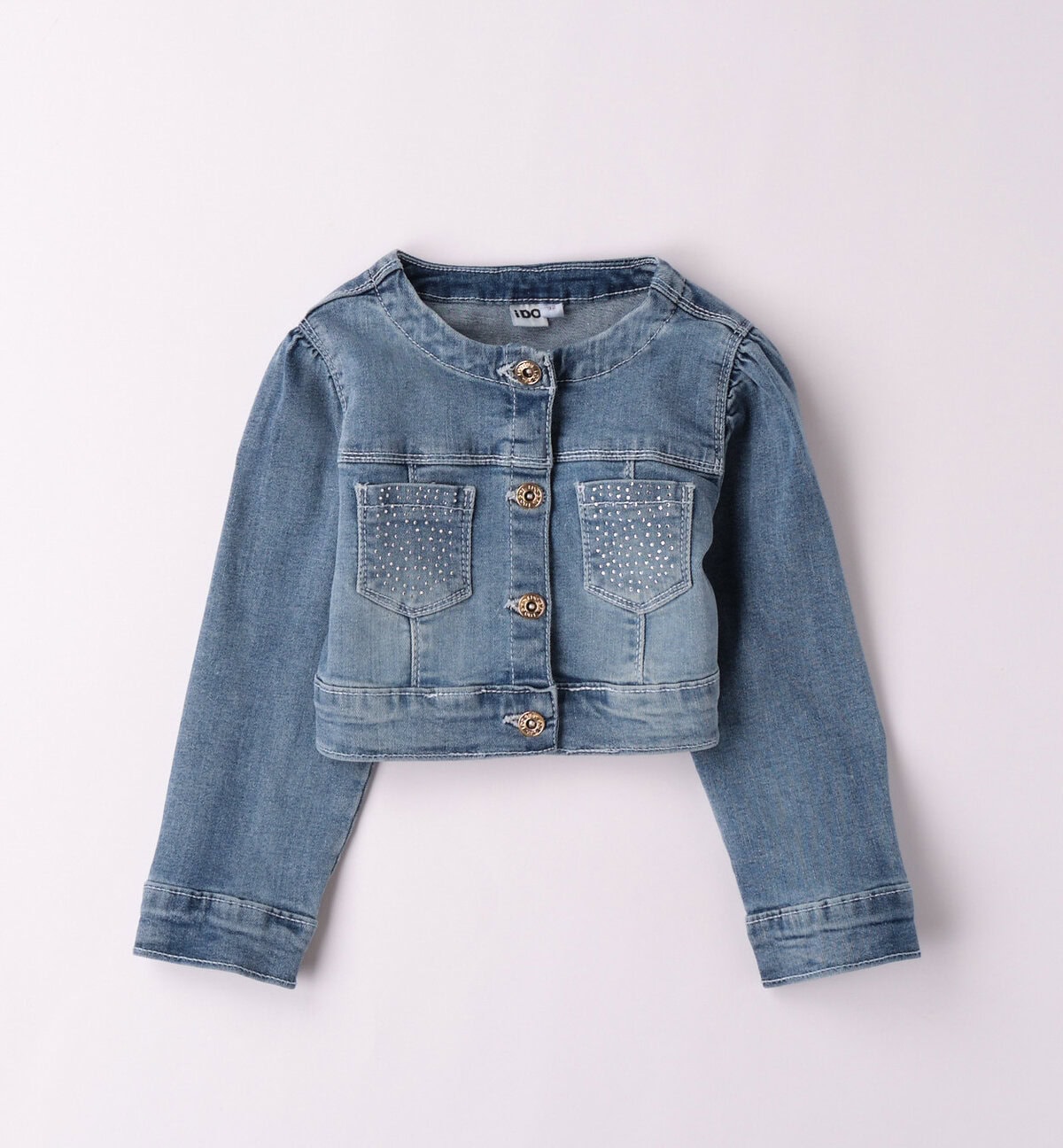 4B390-00-7310~Folded~e-commerce iDo Παιδικό Τζάκετ για Κορίτσι Μπλε 4B390-7310 - Image 1