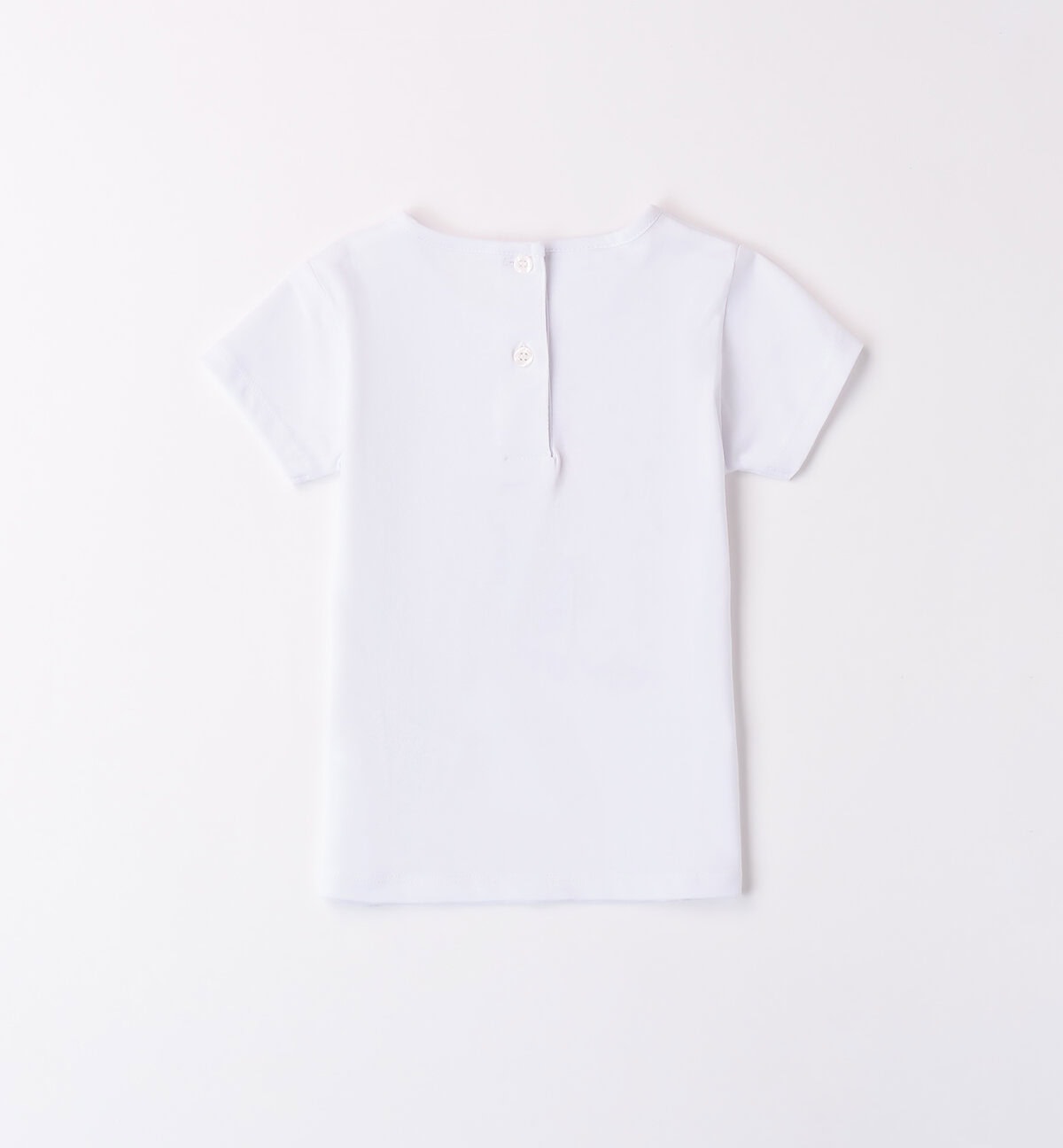 4b364-00-0113~Back~e-commerce iDo Παιδική Μπλούζα Κοντομάνικη για Κορίτσι Λευκό 4B364-0113 - Image 2