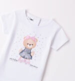 iDo Παιδική Μπλούζα Κοντομάνικη για Κορίτσι Λευκό 4B364-0113 - Image 4