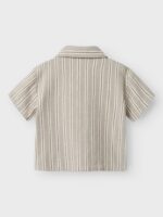 Name it Παιδικό Πουκάμισο Κοντομάνικο για Αγόρι Μπεζ 13241147-Mourning-Dove - Image 2