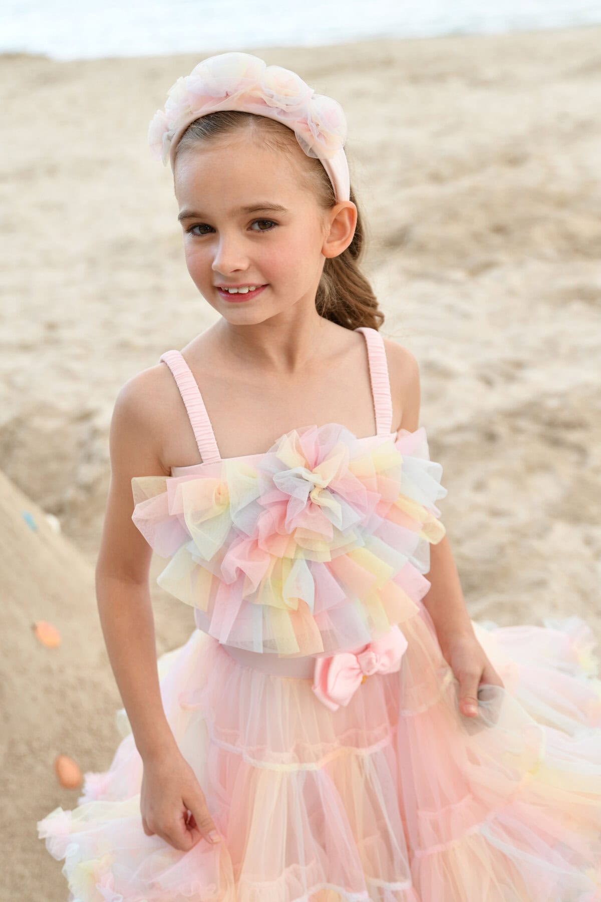 Rosetta_Top_Rainbow_Campaign_1 Angels Face Παιδικό Τιραντάκι για Κορίτσι Ροζ ROSETTA-RAINBOW - Image 1