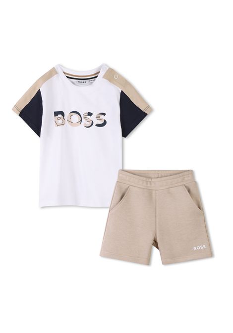 Thumbs_PE25---hugo+boss+kids---J5212010P BOSS Παιδικό Σετ για Αγόρι Καφέ J52120-10P - Image 1