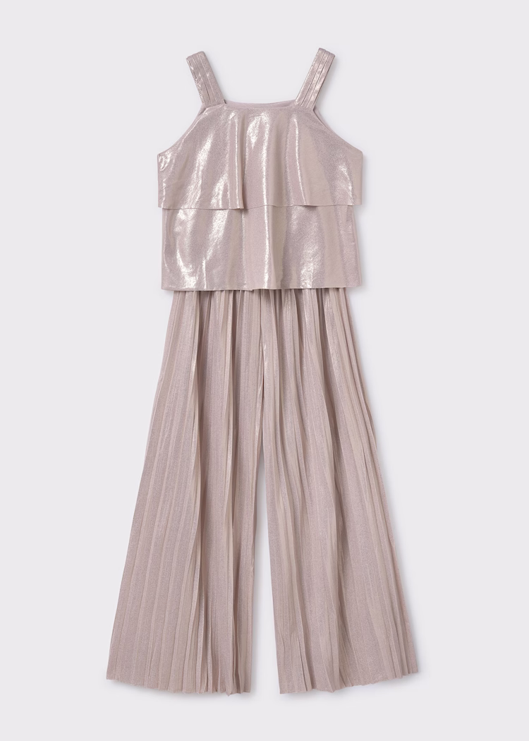 set-panteloni-makru-kai-top-me-pietes-koritsi-sepia-XL-4 Mayoral Παιδικό Σετ για Κορίτσι Καφέ 25-06541-024 - Image 1