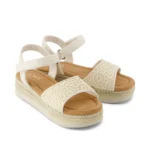 TOMS Παιδική Πλατφόρμα για Κορίτσι Μπεζ 25-10022067-Diana-Natural-Moroccan-Crochet - Image 4
