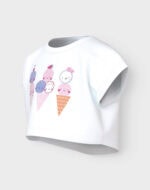 Name it Παιδικό Μπλούζα για Κορίτσι Λευκό 13228148-Bright-White - Image 3