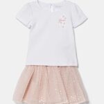 Guess Παιδικό Σετ για Κορίτσι Λευκό GU0JRA5RG00K6YW0-G011